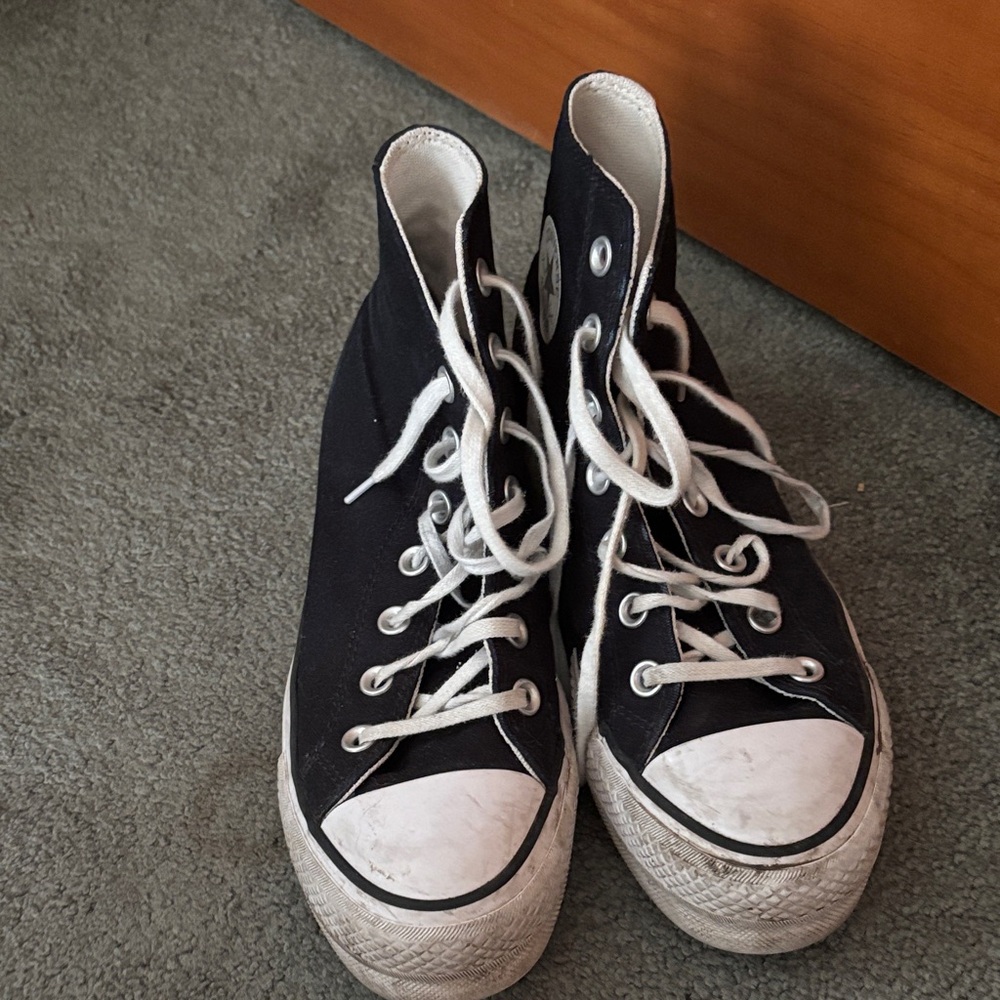 Converse Black and White High-Top Sneakers